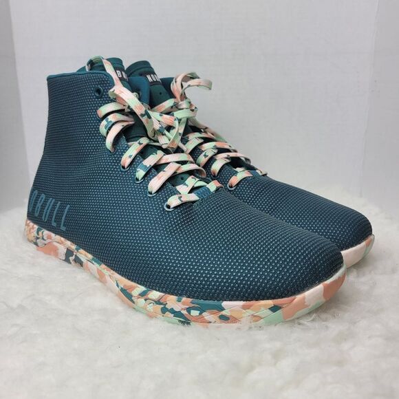 Nobull Shoes Men's  Size 15 High-Top Wild Jewel Trainer Blue Multicolor Sneaker - Picture 1 of 10